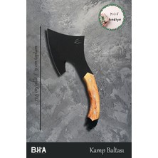 BHA Bıçakçı Hacı Ahmet Sürmene Bha Kamp Baltası 17,5 cm | Kamp Trekking Orman Gezi Araba Kullanışlı Kamp Baltası Kılıf Hediyeli
