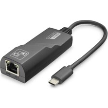 Milas Toptan Milas Type C USB 3.0 Ethernet Adaptör Gigabit Siyah HDX7868