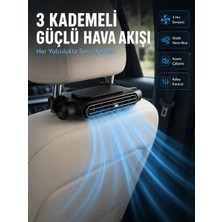 Milas Toptan Milas Taşınabilir Araç Koltuk Fanı Sessiz Çalışan USB Şarjlı Boyun Soğutucu