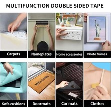Milas Toptan Milas Geniş 10 Metre * 3 cm Çift Taraflı Süper Güçlü Yapışkan Yapıştırıcı Bant Isıya Dayanıklı