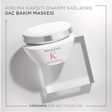 Kerastase Premiere Masque Filler Réparateur, 200 ml Çiçekli Beyaz, Hasar Görmüş Saçlar Için Saç Bakım Maskesi