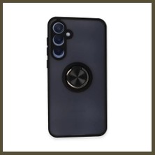 Northcity Samsung Galaxy A15 4g Uyumlu Kılıf Montreal Yüzüklü Silikon Kapak - Siyah Bx