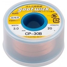 Retro Goot Wick CP-3015 (CP-30B) 20M Lehim Sökme Teli, 20 Metre Ekonomik Ambalaj