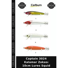 Carlburn Delux Serisi Captain 3024 Kalamar Zokası 10CM Lures Squid Su Üstü Denizcilik Avcılık
