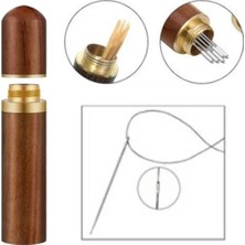 Uravas Store Ergonomik Ahşap Kutulu 30 Parça Dikiş Iğnesi Seti