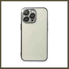 Northcity iPhone 13 Pro Max Uyumlu Kılıf Lensli Silikon - Siyah Bx