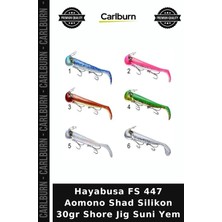 Carlburn Hayabusa Fs 447 Aomono Shad Silikon 30GR Shore Jig Suni Yem Kıyı Avcılığı Su Üstü Av Malzemesi