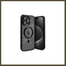 Northcity iPhone 15 Pro Uyumlu Kılıf Kross Magneticsafe Kapak - Siyah Bx