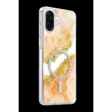 Uravas Store Uraselect Onegif Samsung Galaxy A07 4g Lotus Simli Magsafe Kapak - Turuncu