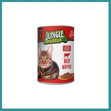 Jungle Kedi Konserve Biftekli 400GR 1 Adet Bez
