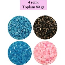 Uravas Store Uraselect Kesme Cam Boncuk 2mm - 4 Renk - Toplam 80 Gram - BNC446