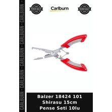 Carlburn Delux Serisi Balzer 18424 101 Shirasu 15CM Pense Seti 10LU Avcı Balıkçı Spor