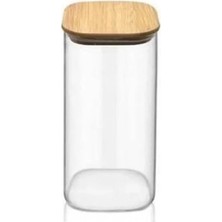 Uravas Store Uraselect Bambu Kapaklı Cam Kavanoz 65X90 ROYALEKS-KVN31