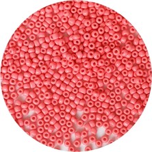 Uravas Store Uraselect Pembe Renk 4 mm Yaklaşık 1100 Adet / 100 Gram Cam Boncuk Oya Yazma Bileklik ve Kolye
