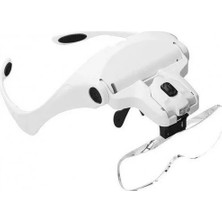 Uravas Store Uraselect Nikula-5 Lens 1.0x-3.5x, 2led Işıklı ile Ayarlanabilir Gözlük BÜYÜTEÇ9892B2