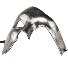 Uravas Store Uraselect Antik Eskitme Gümüş Erkek Yarım Maske - Phantom & Balo Maskesi