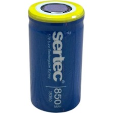 Uravas Store Uraselect Sertec 18350 3.7V 850 Mah Li-Ion Şarjlı Pil - 1c