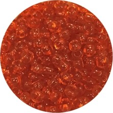 Uravas Store Uraselect Dökme Cam Kum Boncuk (8/0) 3 mm - 60 Gram - Şeffaf Turuncu - BNC206
