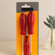 Uravas Store Uraselect 3 Parça Tornavida Seti (Yıldız, Düz) ve Kontrol Kalemi