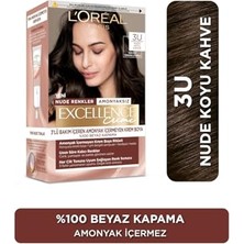Excellence Creme Nude Renkler Saç Boyası 3u Nude Koyu Kahve