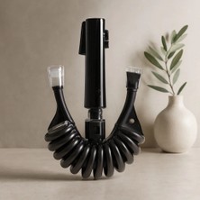 Uravas Store Uraselect Taharetmatik El Duşu Seti Siyah - Vakumlu Hortum ve Mafsal