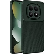 Uravas Store Uraselect Xiaomi Redmi Note 15 Pro 5g Auto Karbon Kapak - Koyu Yeşil