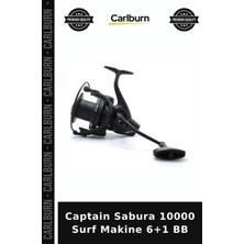 Carlburn Özel Seri Captain Sabura 10000 Surf Makine 6+1 Bb Balık Olta Uzak Atış