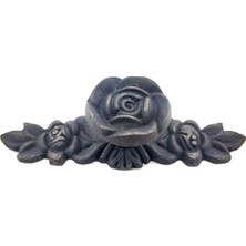 Uravas Store Uraselect Antika Tarz Dekoratif Pirinç Gül Düğme - 30X100 Mm, Oksit