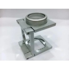 Uravas Store Uraselect 20 mm Büyüteç Lup Dokumacı Büyüteci Full Çelik Katlanabilir TH9007A
