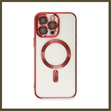 Northcity iPhone 15 Pro Max Uyumlu Kılıf Kross Magneticsafe Kapak - Kırmızı Bx