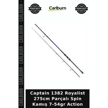 Carlburn Captain 1382 Royalist 275CM Parçalı Spin Kamış 7-54GR Action Hobi Ekipmanı Karbon Olta Avcılık Ürünü