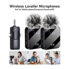 Uravas Store Uraselect F11 Yüksek Kalite Profesyonel 3 In 1 Kablosuz Taşınabilir Yaka Mikrofonu Tüylü