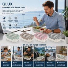 Uravas Store Uraselect 2 Bölmeli Beslenme Kabı Şeffaf Kaşıklıklı Kapak