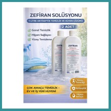 Bt Teknik Zefiran Solüsyonu 1 Litre 2 Adet Set Antiseptik Hijyen ve Çok Amaçlı Temizlik Solüsyonu Bez