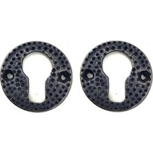 Uravas Store Uraselect Antika Tarz Dekoratif Pirinç Oda Kilit Rozeti - 49MM, Oksit
