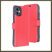 Northcity iPhone 11 Uyumlu Kılıf Trend S Plus Kapaklı Kılıf - Kırmızı Bx