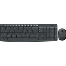 Bin1çeşit MK235 Q Tr Kablosuz Klavye Mouse Set Gri 920-007925