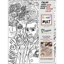 Uravas Store Uraselect Funny Mat - Vıncent Van Gogh 30 x 40 cm