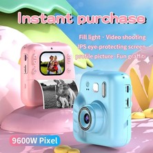 Uravas Store Uraselect Dijital Fotoğraf Çıkaran Video Kaydedici Taşınabilir Anında Baskı Çıkaran Çocuk Kamerası Mor