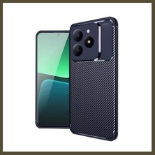 Northcity Realme C61 Uyumlu Kılıf Auto Focus Karbon Kapak - Lacivert Bx