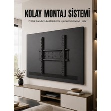 Uravas Store Uraselect 50-95 Inç Sabit Tv Duvar Askı Aparatı Güçlü Çelik Gövde Kolay Montaj Geniş Vesa Uyumlu
