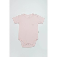 Bistyle Organik Natural Basic Style Yarım Kol Body BS17103 Pembe