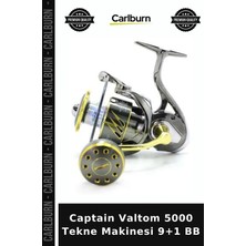 Carlburn Premium Captain Valtom 5000 Tekne Makinesi 9+1 Bb Olta Takımı Balıkçı Avcılık