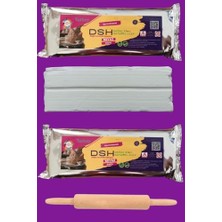 Seramik Hamuru 2 kg Beyaz, Merdane, Doğal Kil Çamuru, Seramik Başlangıç Seti Beyaz