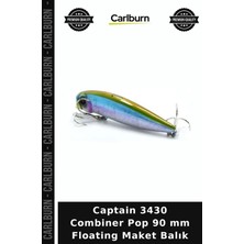 Carlburn Premium Captain 3430 Combiner Pop 90 mm Floating Maket Balık Yüzen Model Devrilen Aksiyonlu