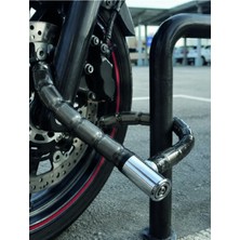 Uravas Store Uraselect Şeffaf Pvc Kaplamalı Dayanıklı Motosiklet ve Bisiklet Güvenlik Kilidi