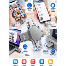 Uravas Store Uraselect Kompakt ve Taşınabilir Tasarıma Sahip 64GB Lightning Type C USB Microusb Çoklu Kullanımlı Flash Bellek