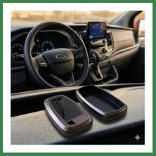 Bezos Ford Custom Uyumlu Smart 3 Buton Silikon Oto Anahtar Kumanda Kabı Kılıf Gri BEZOS16