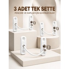 Uravas Store Uraselect 3’lü Pencere ve Kapı Emniyet Kilidi Anahtarlı Güvenlik Aparatı Seti