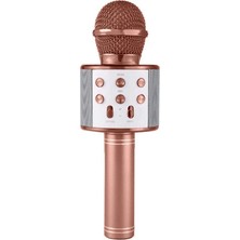 Uravas Store Uraselect Karaoke Mikrofonlu Hoparlör - Şarjlı -Bluetooth Rose Gold